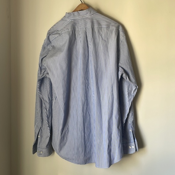 Men’s Ralph Lauren button down shirt blue white formal striped size xl - Picture 4 of 7